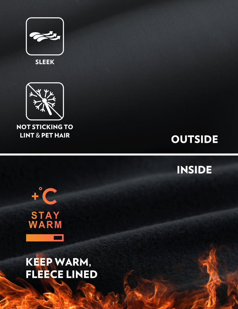 CRZ YOGA Women's High Rise Thermal Fleece Lined Pocket Legging II 25'' Black