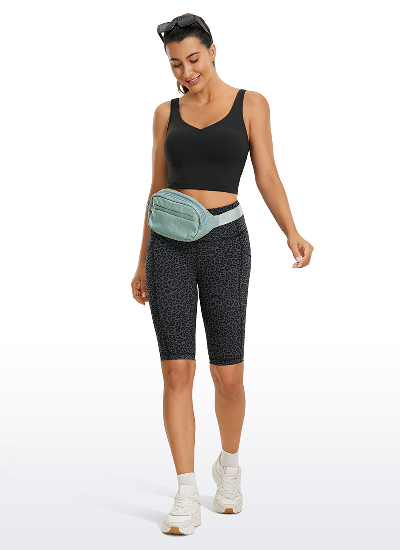CRZ YOGA Women's Yoga Low support Butterluxe Longline Bra U-back Black