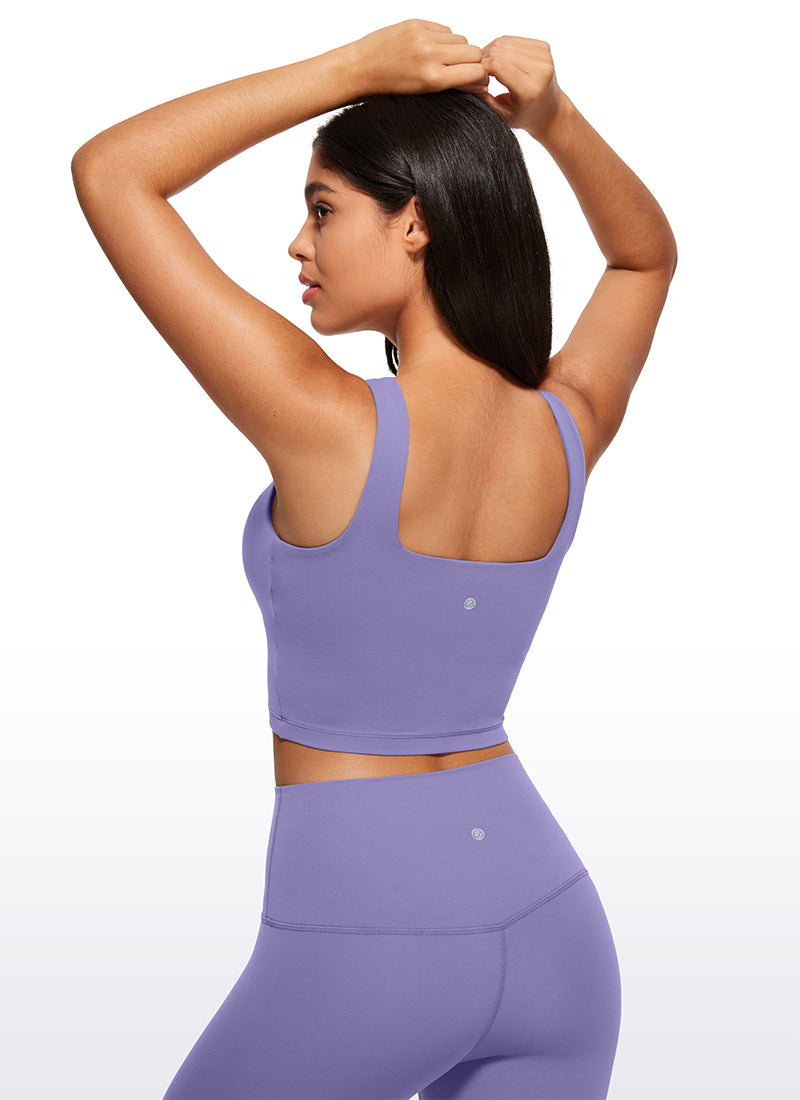 Butterluxe Square Neck Build-in Bra Tanks