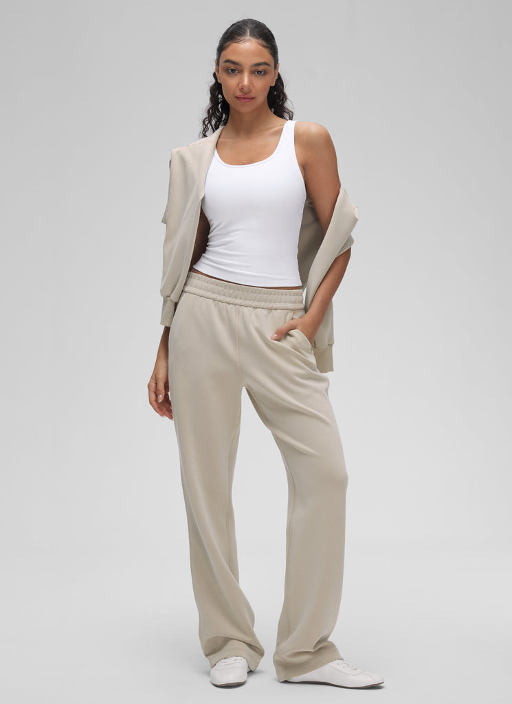 CRZ YOGA Women's Yoga Butterluxe Tight Fit Tank Tops Racerback White