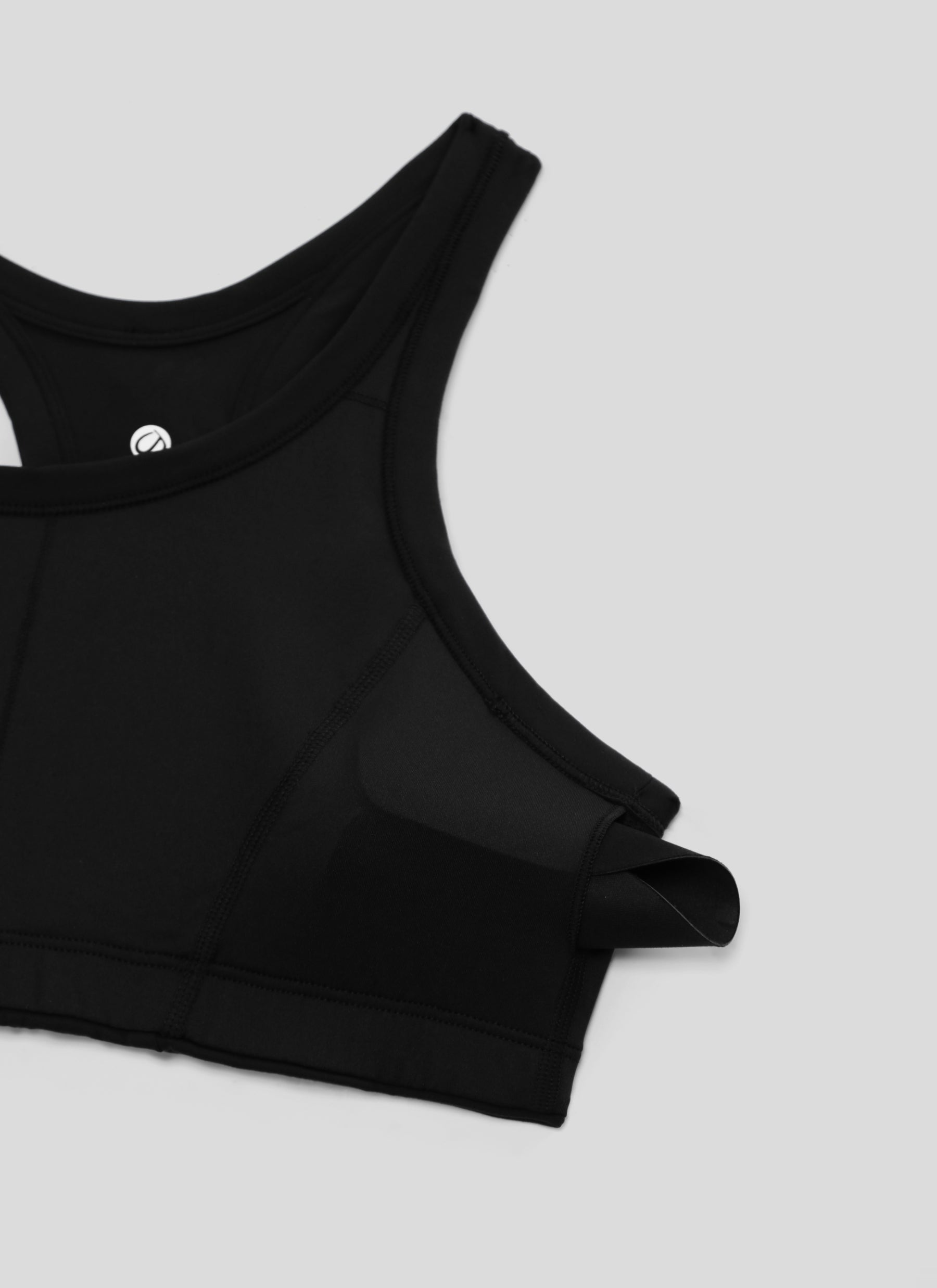 CRZ YOGA Women's Butterbreeze Training Racerback Longline Sports Bra Black