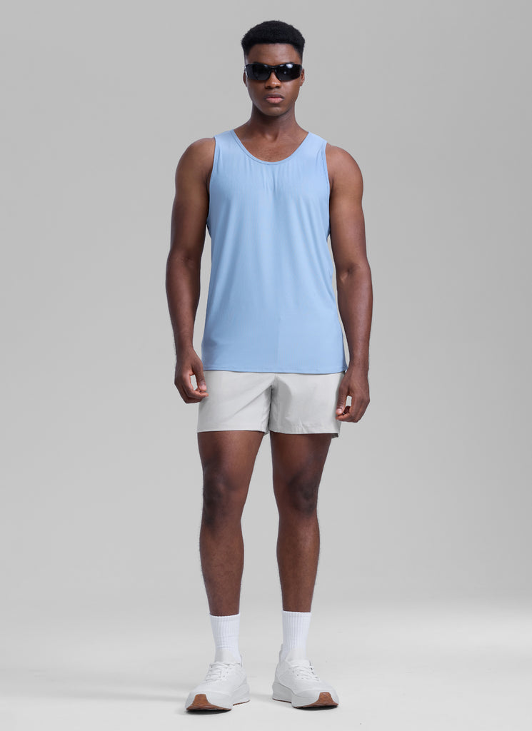 CRZ YOGA Men's Running Feathery-Fit Workout Linerless Shorts 5'' Deep Red