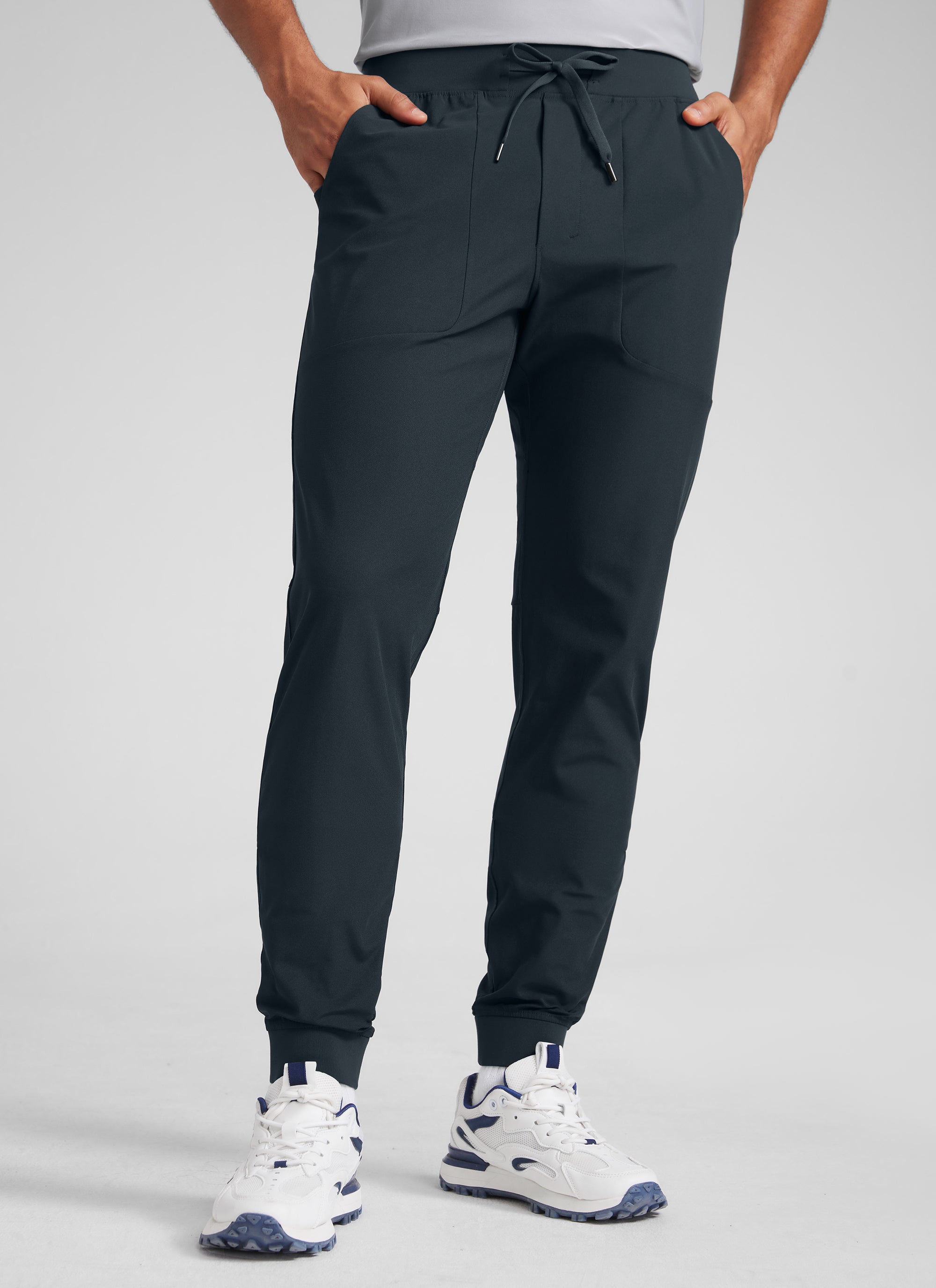 CRZ YOGA Men All Day Comfy Slim-Fit Golf Joggers 32'' with Pockets True Navy