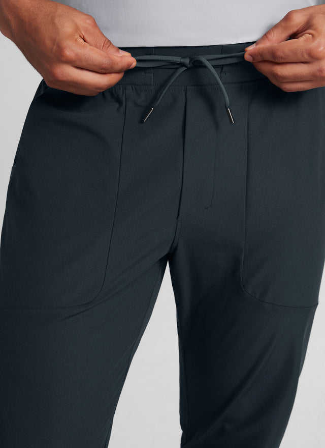 CRZ YOGA Men All Day Comfy Slim-Fit Golf Joggers 32'' with Pockets True Navy