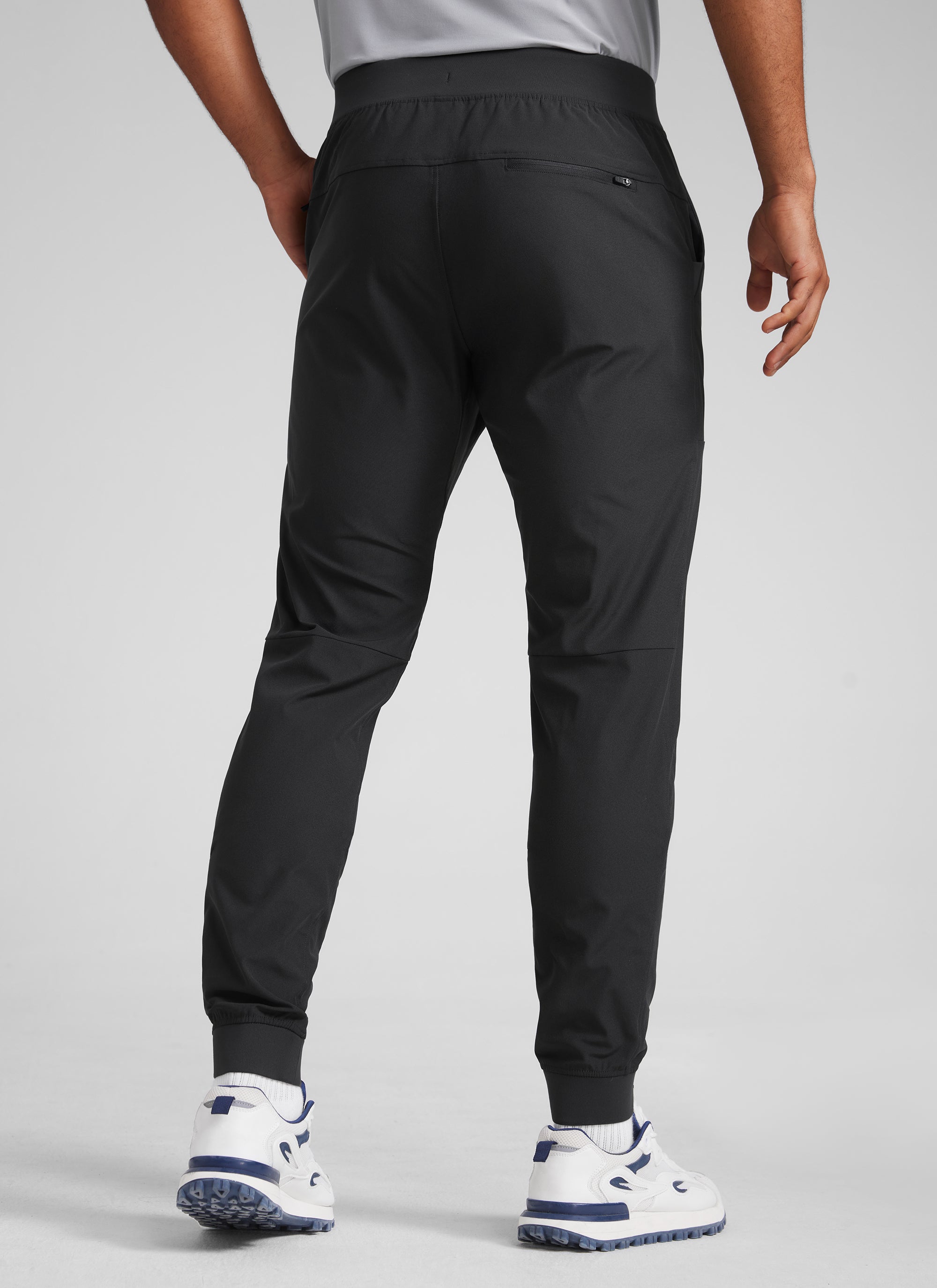 CRZ YOGA Men All Day Comfy Slim-Fit Golf Joggers 32'' with Pockets Ink Gray