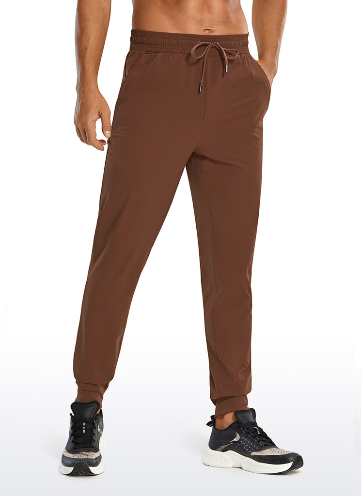 CRZ YOGA Men's Causul Relaxed Fit Lightweight Joggers Zip Pockets 29'' Gully