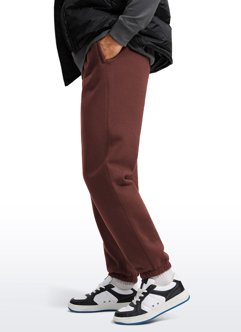 Cotton Fleece Sweatpants with Pockets 32''