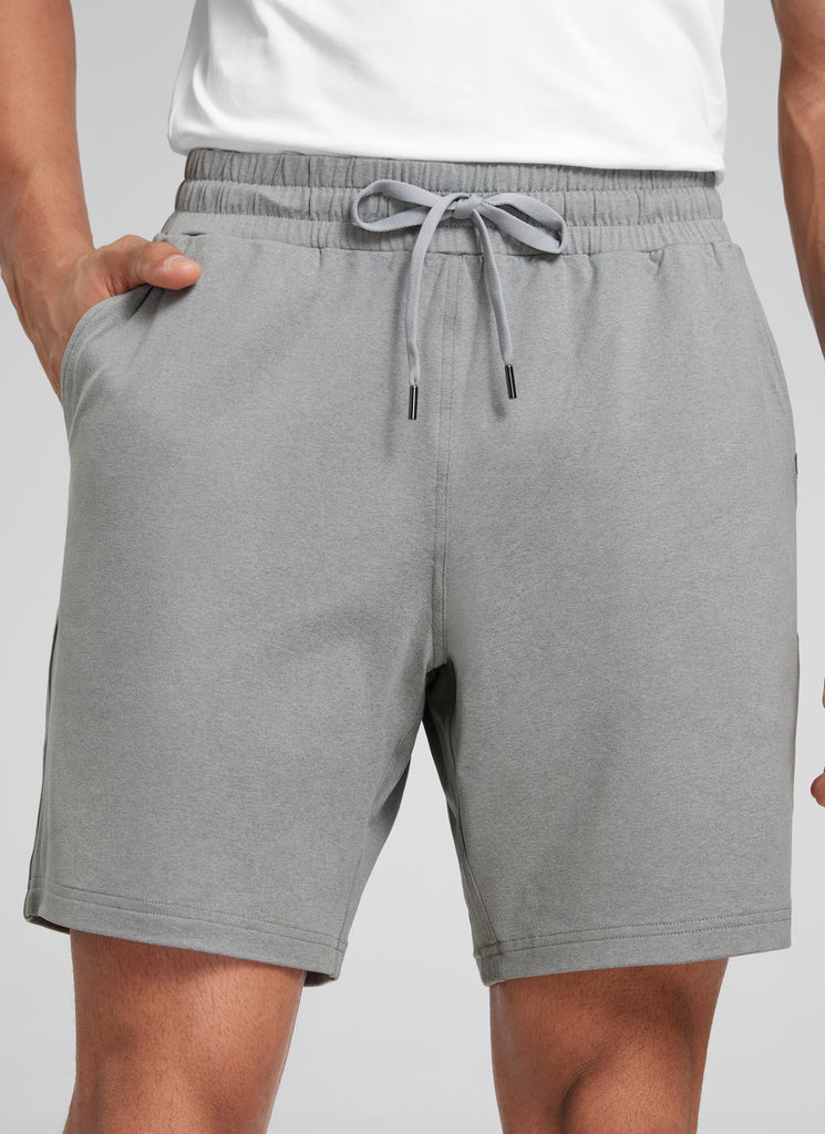 CRZ YOGA Men's Casual Lightweight Sweat Shorts with Pockets Sterling