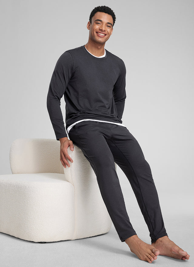 CRZ YOGA Mens' Open Bottom Lightweight Sweatpants 30