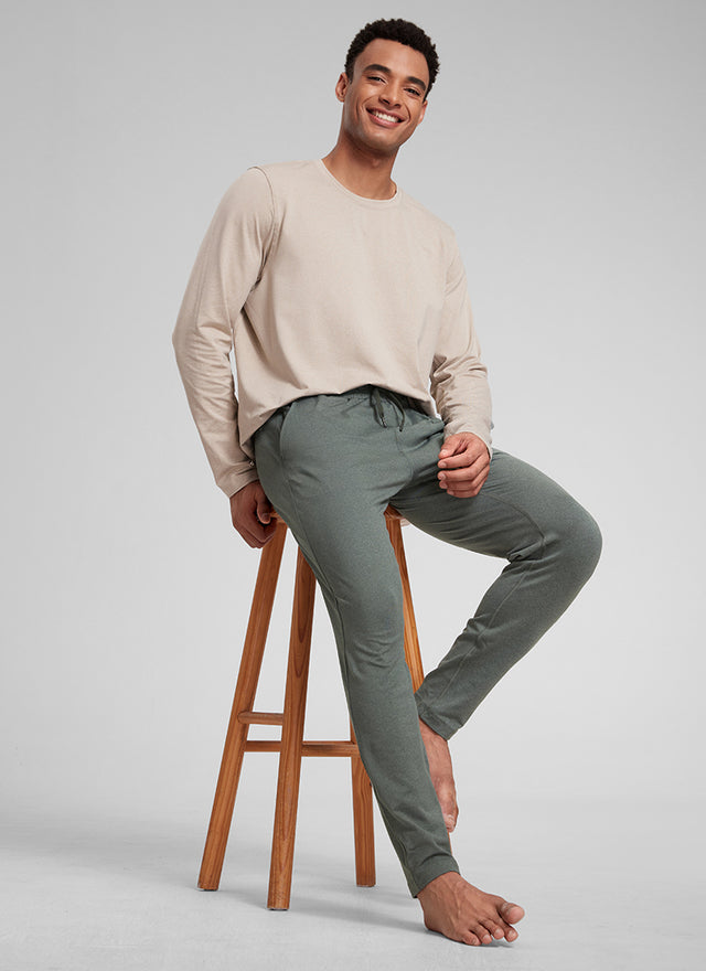 CRZ YOGA Mens' Open Bottom Lightweight Sweatpants 30