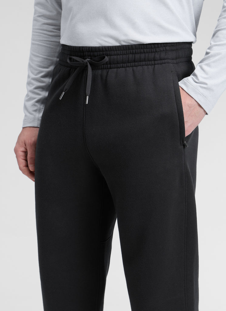 CRZ YOGA Mens Classic Fit Zipper Pockets Sweatpants 30" Black