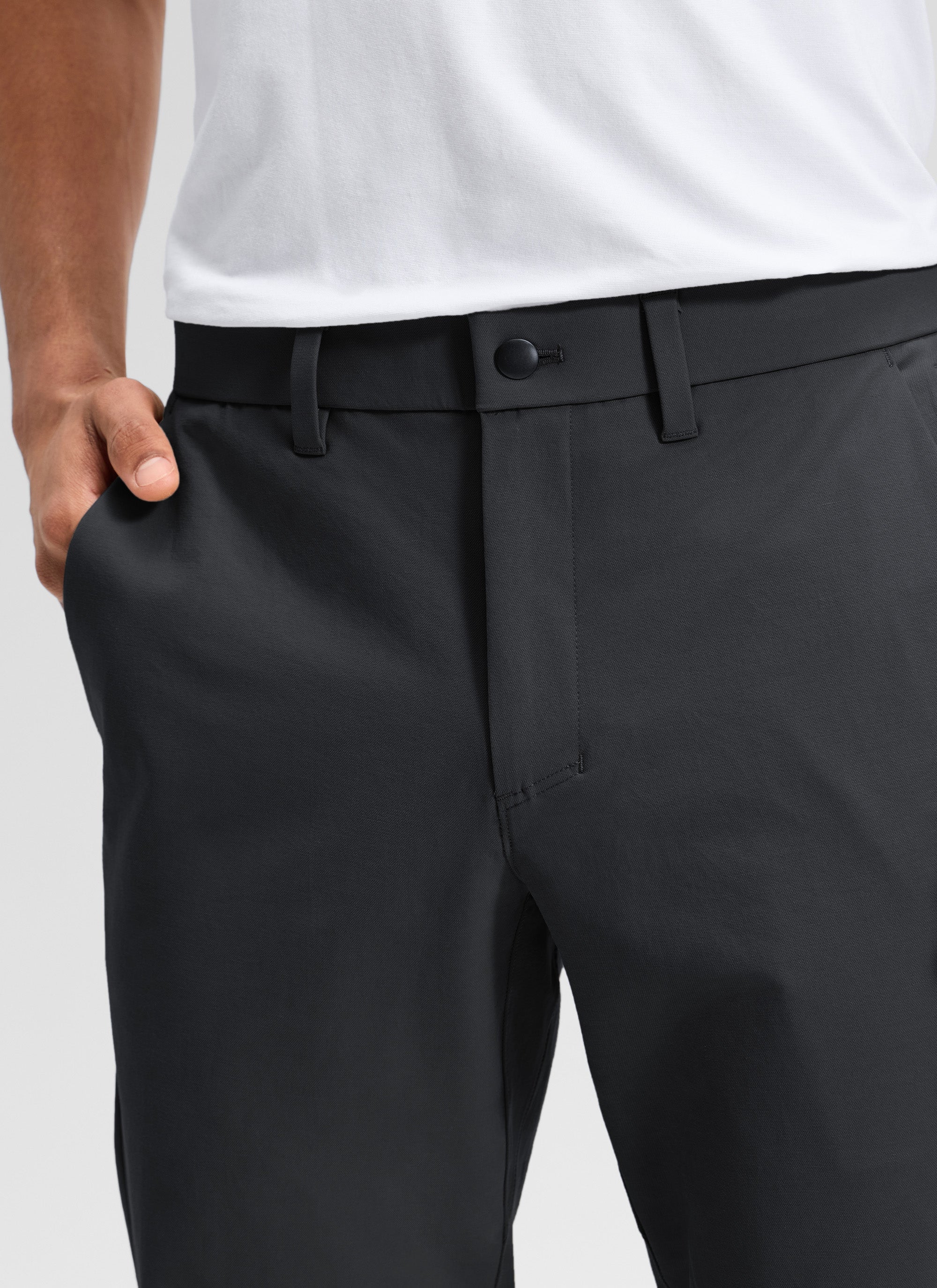 CRZ YOGA Man's Stretch Cotton Golf Mid Rise Pocket Chino Pant 32