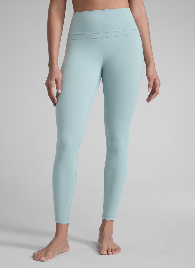 CRZ YOGA Women's Yoga Train High Rise Nakedfeel Leggings 25" 7/8 Pants Light grayish blue