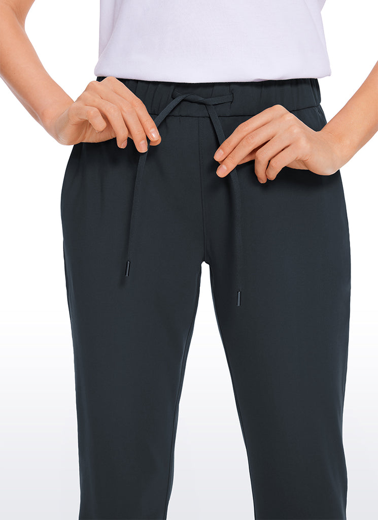 CRZ YOGA Women's Travel Slim Fit Stretch On the Travel Pants 25'' True Navy