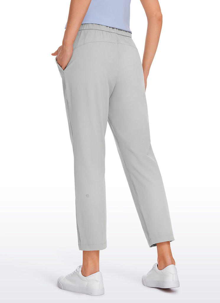 CRZ YOGA Women's Travel Slim Fit Stretch On the Travel Pants 25'' True Navy