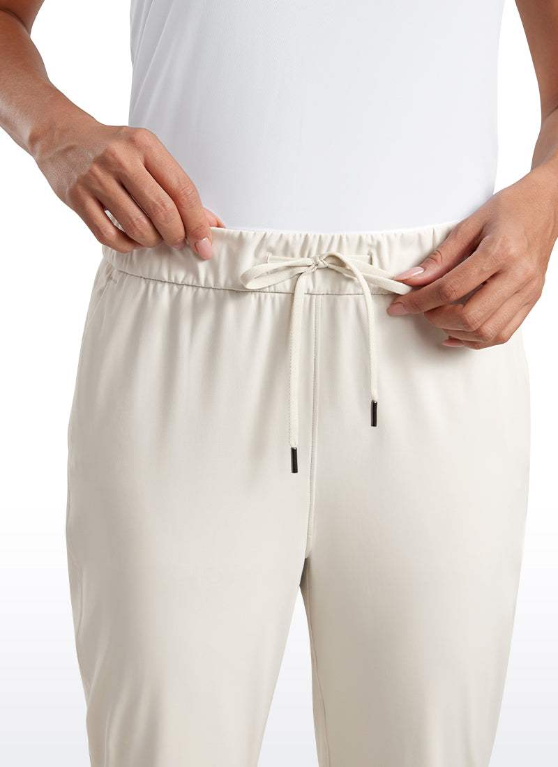 CRZ YOGA Women's Travel Slim Fit Stretch Cropped Pants Capris 23'' Navy