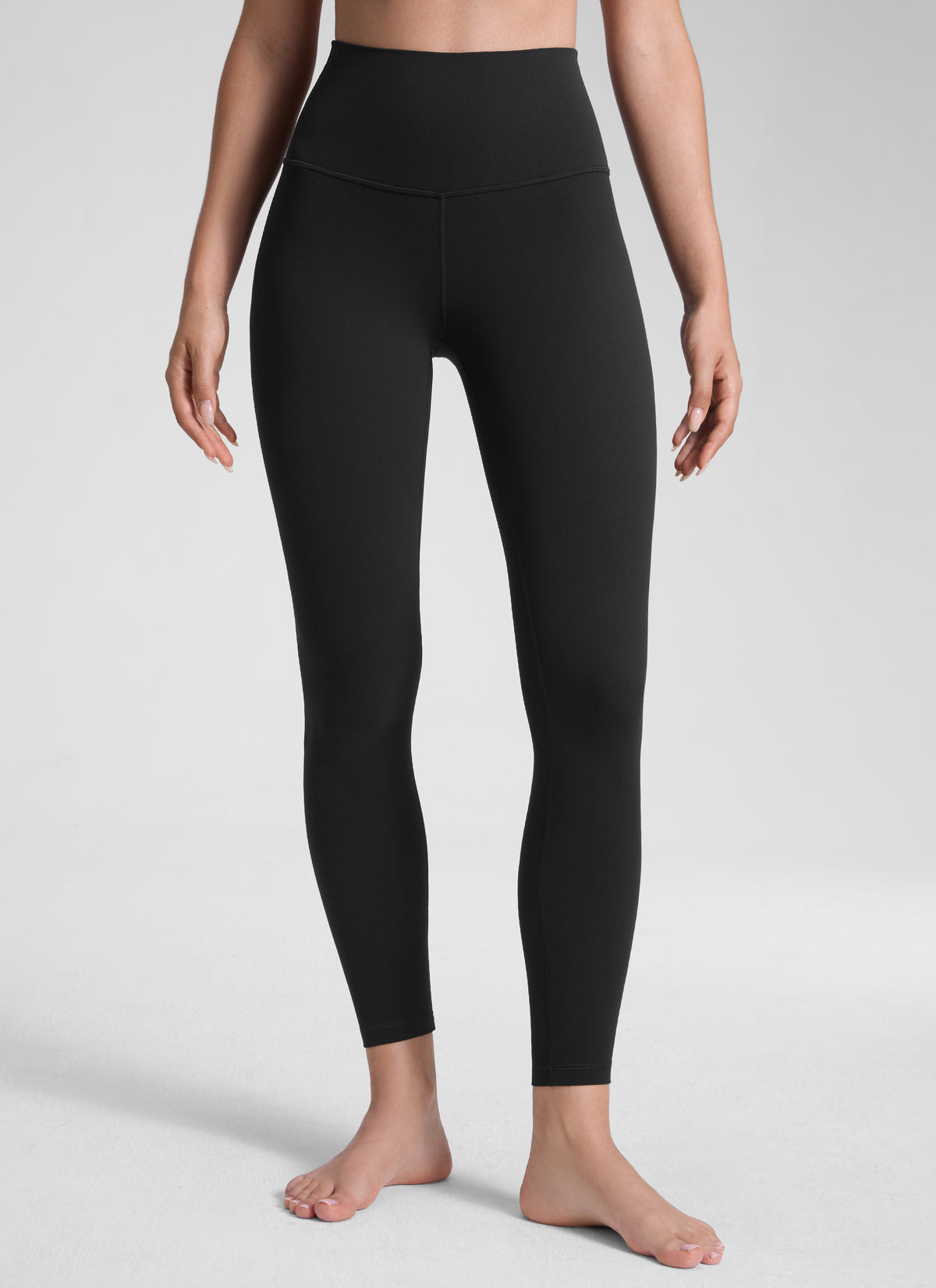 CRZ YOGA Women's Yoga Lounge High Rise Butterluxe Yoga Leggings 25'' Black @model_info:Malisa