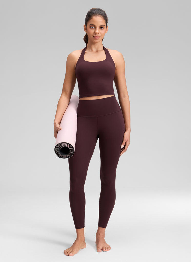 CRZ YOGA Women's Yoga Lounge High Rise Butterluxe Yoga Leggings 25'' Ripe Plum