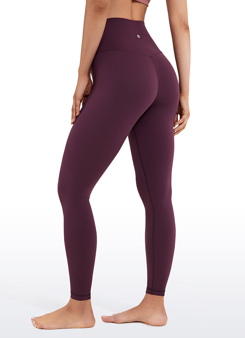 CRZ YOGA Women's Yoga Lounge High Rise Butterluxe Yoga Leggings 25'' Deep Purple @model_info:N