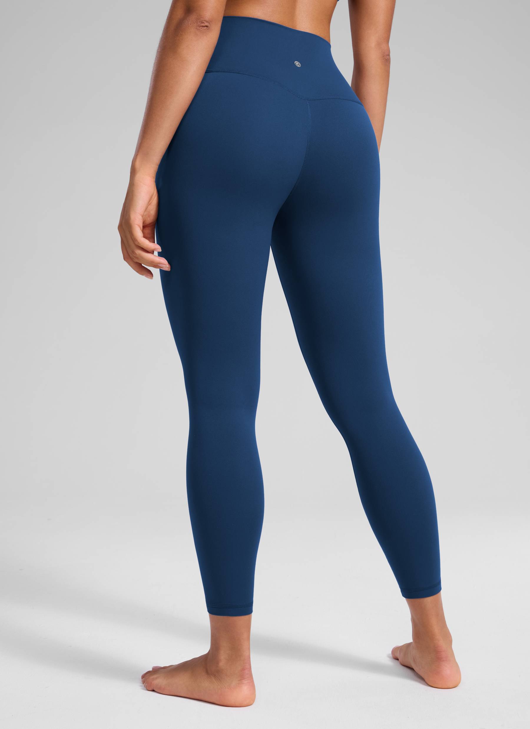 CRZ YOGA Women's Yoga Lounge High Rise Butterluxe Yoga Leggings 25'' French Navy @model_info:Fiona