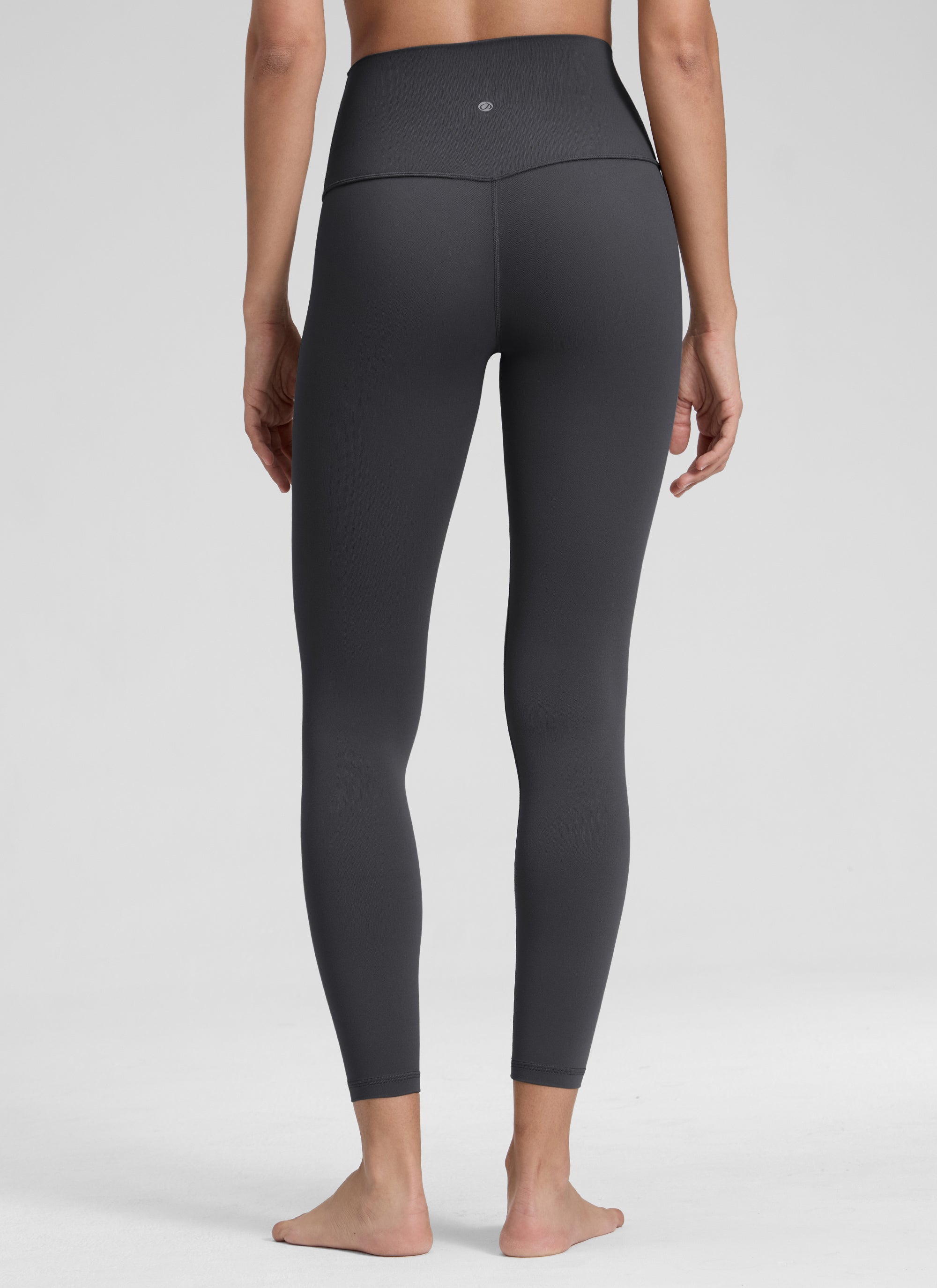CRZ YOGA Women's Yoga Lounge High Rise Butterluxe Yoga Leggings 25'' Mysterious Grey @model_info:Jenna