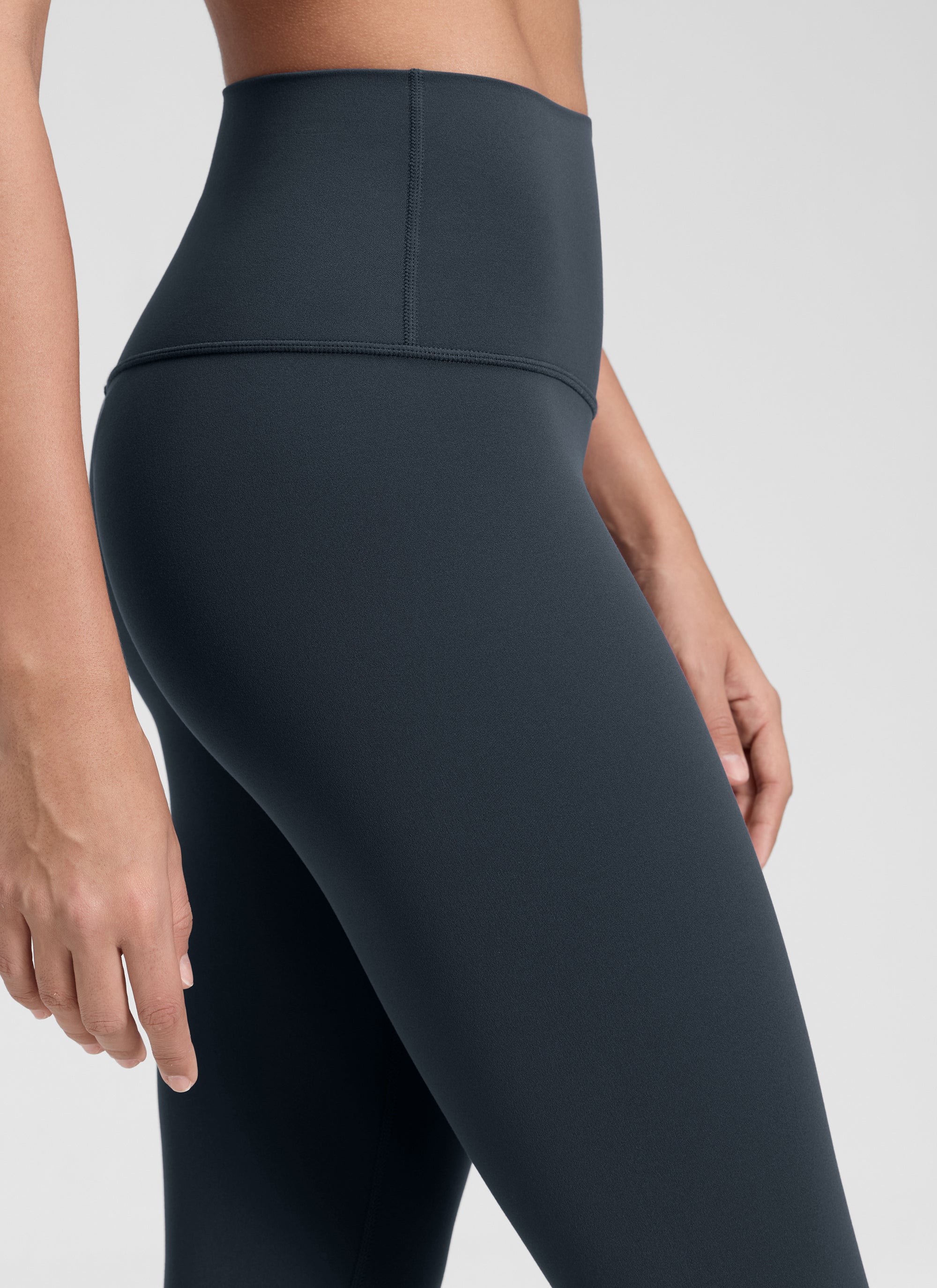 CRZ YOGA Women's Yoga Lounge High Rise Butterluxe Yoga Leggings 19'' True Navy