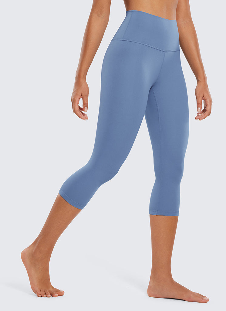 CRZ YOGA Women's Yoga Lounge High Rise Butterluxe Yoga Leggings 19'' Sparkle Blue