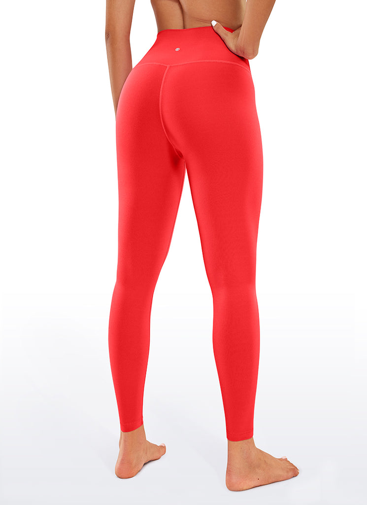 CRZ YOGA Women's Yoga High Rise Butterluxe Ankle Leggings 26.5'' Deep Red
