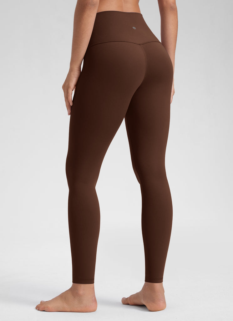 CRZ YOGA Women's Yoga Lounge High Rise Butterluxe Yoga Leggings 28'' Lava Brown