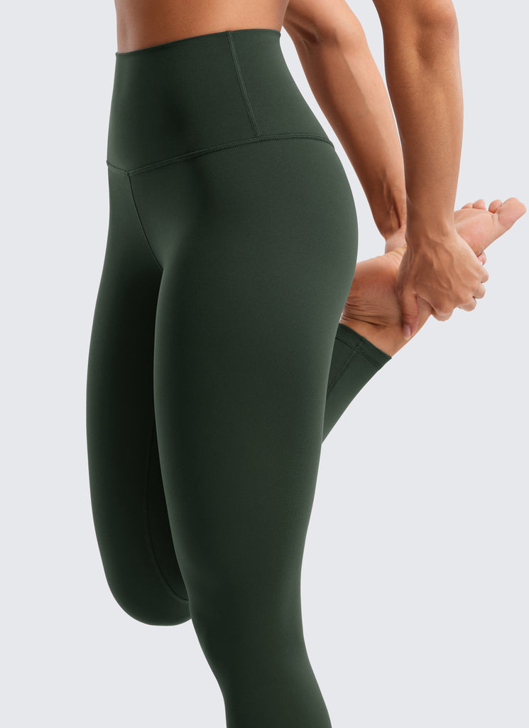 CRZ YOGA Women's Yoga Lounge High Rise Butterluxe Yoga Leggings 28'' Grey Tie Dye Flowers