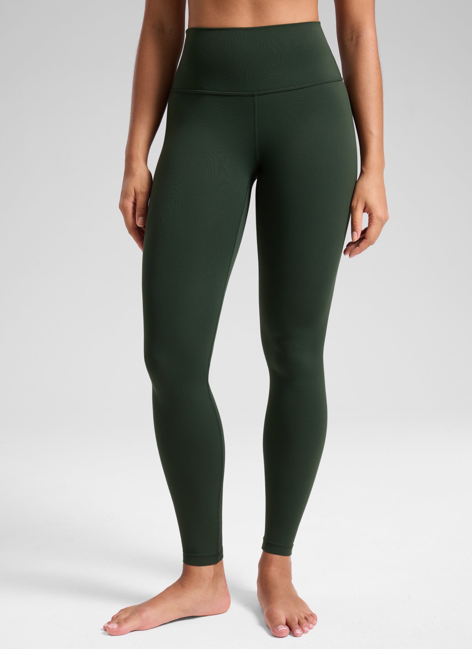 CRZ YOGA Women's Yoga Lounge High Rise Butterluxe Yoga Leggings 30'' Legend Green @model_info:F