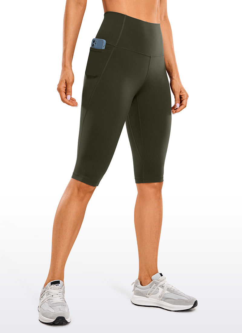 CRZ YOGA Women's Butterluxe Knee Length Pockets Capri Leggings 13