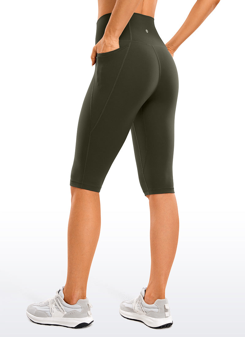 CRZ YOGA Women's Butterluxe Knee Length Pockets Capri Leggings 13