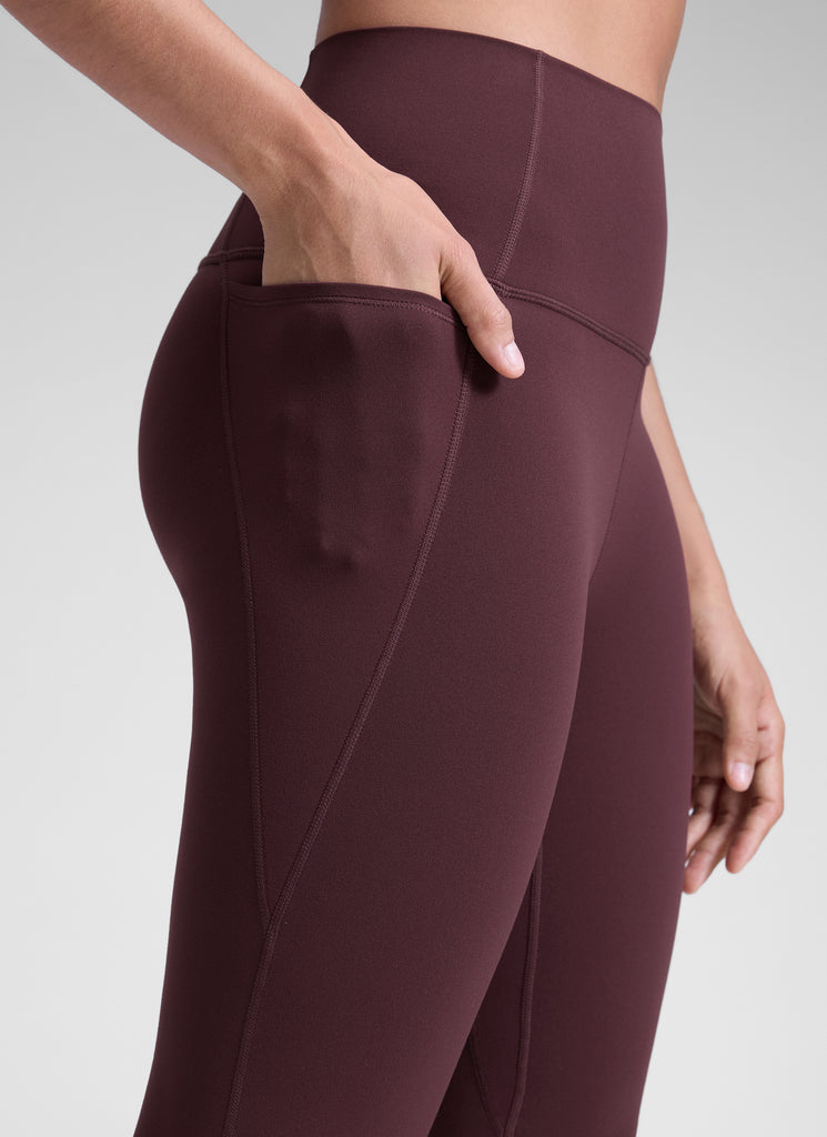 CRZ YOGA Womens Butterluxe Pockets Workout Leggings 28" Deep Purple