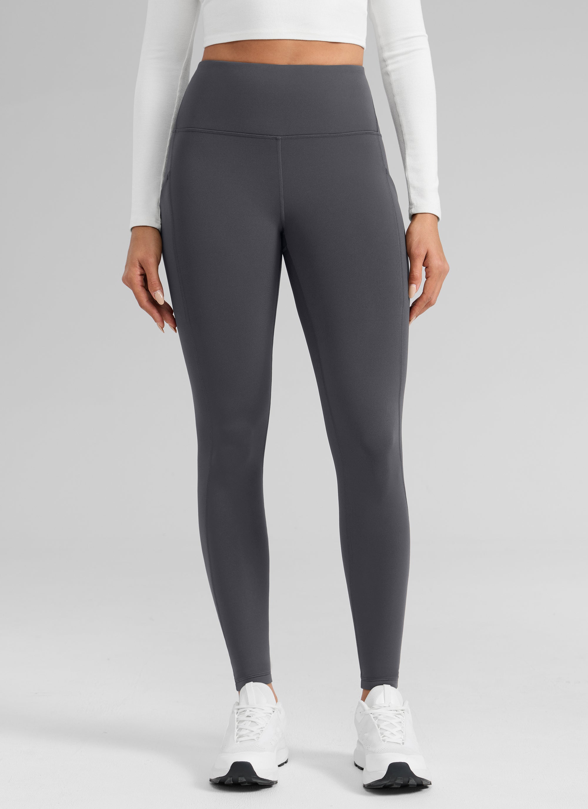 CRZ YOGA Women's Water-resistant Fleece Lined Pocket Leggings 28