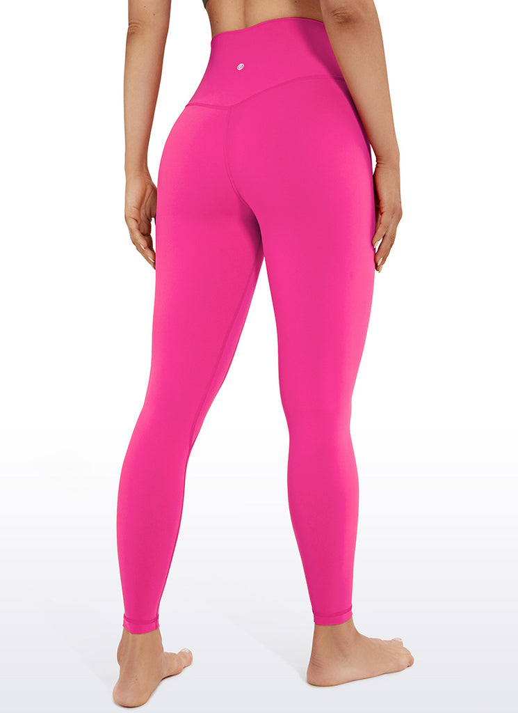 CRZ YOGA Women's Yoga Train High Rise Brushed Nakedfeel Leggings 25'' Dark Carbon