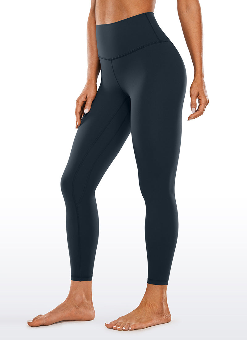 CRZ YOGA Women's Yoga Train High Rise Brushed Nakedfeel Leggings 25'' Melanite