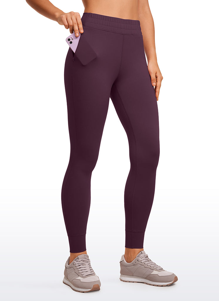 CRZ YOGA Womens Butterluxe High Waisted Joggers 27" with Pockets French Navy