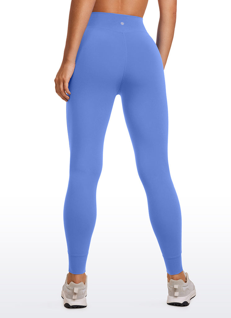 CRZ YOGA Womens Butterluxe High Waisted Joggers 27" with Pockets Deep Purple