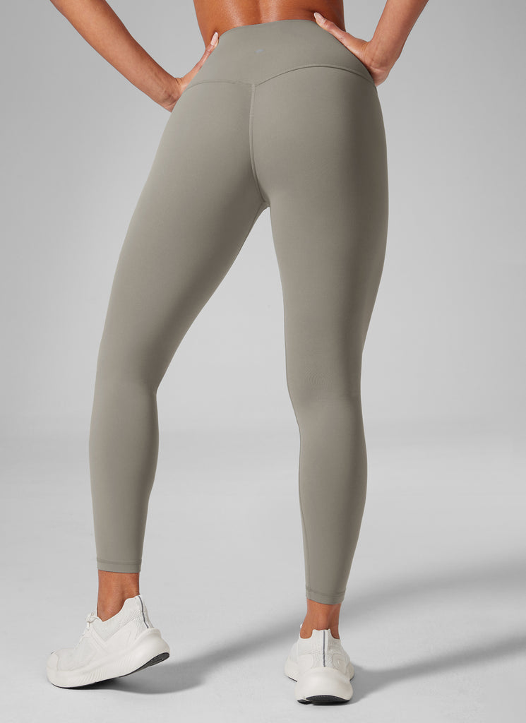 CRZ YOGA Women's Workout High Rise Butterlift Yoga Leggings 25'' Rock grey