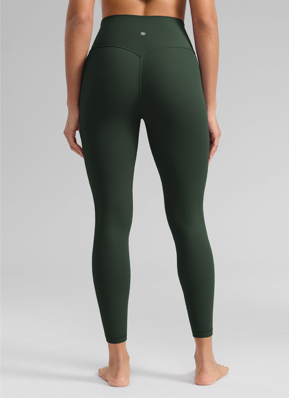 CRZ YOGA Women's Workout High Rise Butterlift Yoga Leggings 25'' Legend Green