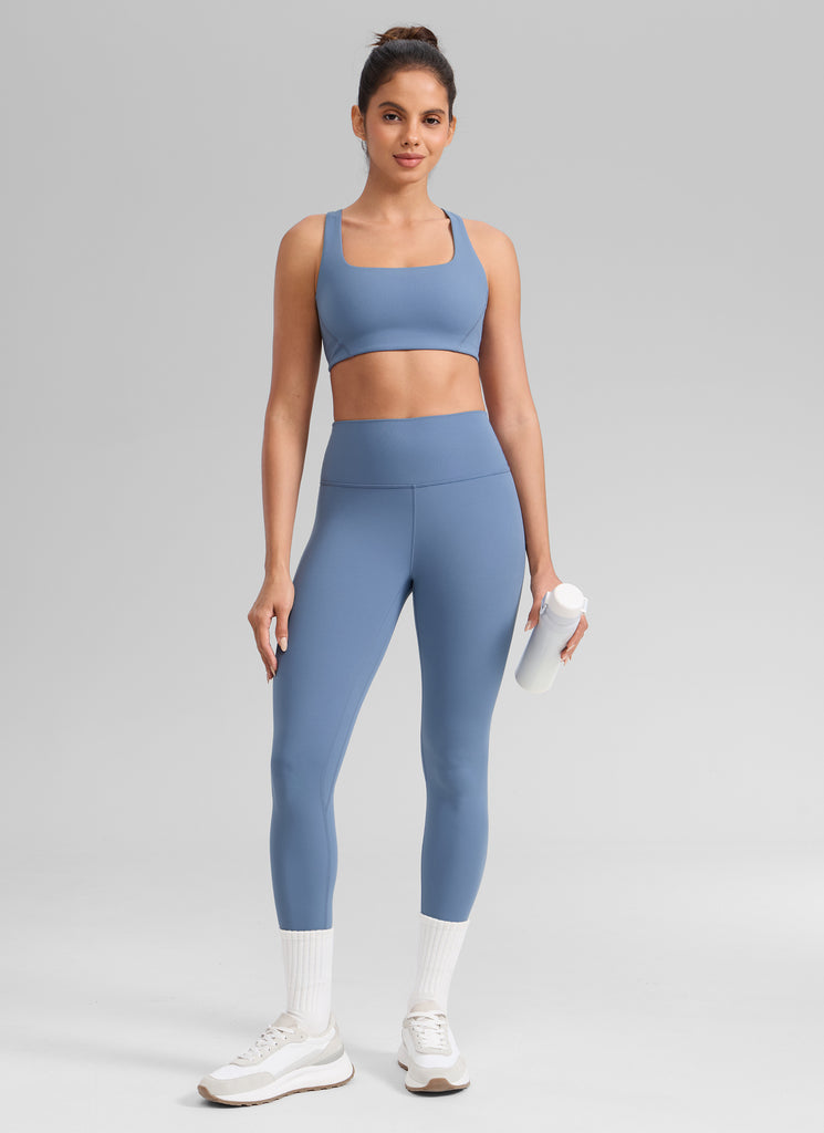 CRZ YOGA Women's Workout High Rise Butterlift Yoga Leggings 25'' Ripe Plum