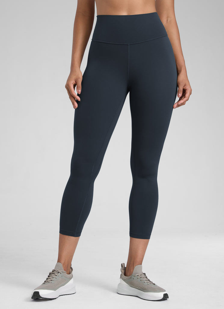 CRZ YOGA Women's High Waisted Capris Workout Leggings 23" Black