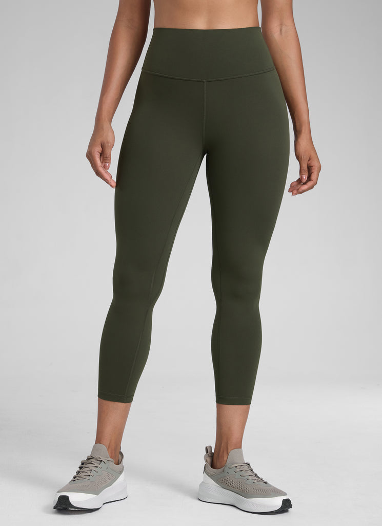 CRZ YOGA Women's High Waisted Capris Workout Leggings 23" True Navy