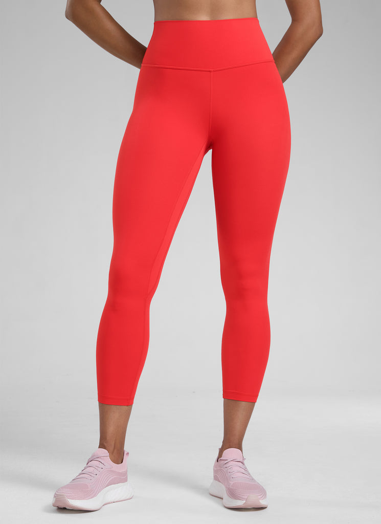 CRZ YOGA Women's High Waisted Capris Workout Leggings 23" Hot Fudge Brown