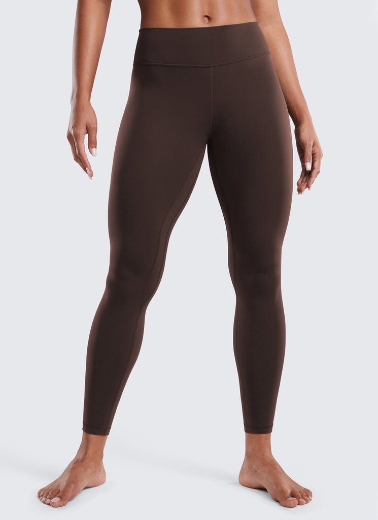 CRZ YOGA Women's Butterluxe Low Rise Workout Leggings 25" Hot Fudge Brown