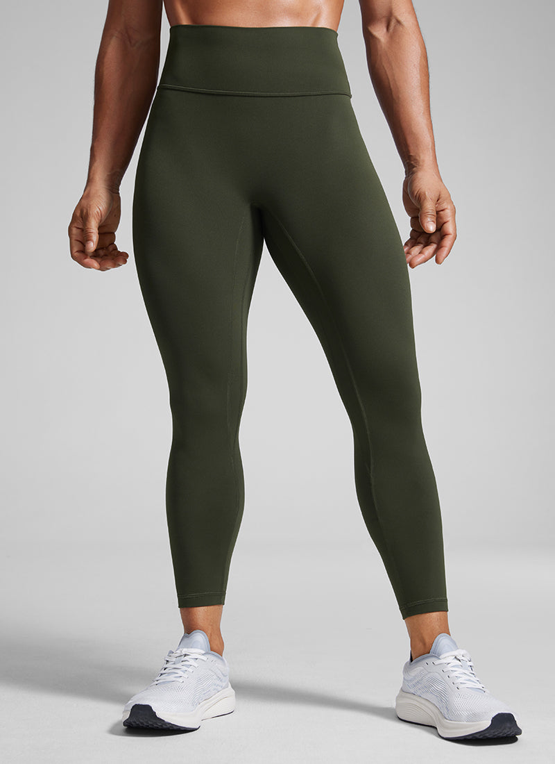 CRZ YOGA Women Butterlift High Rise Scrunch Butt Legging No Front Seam Olive Green