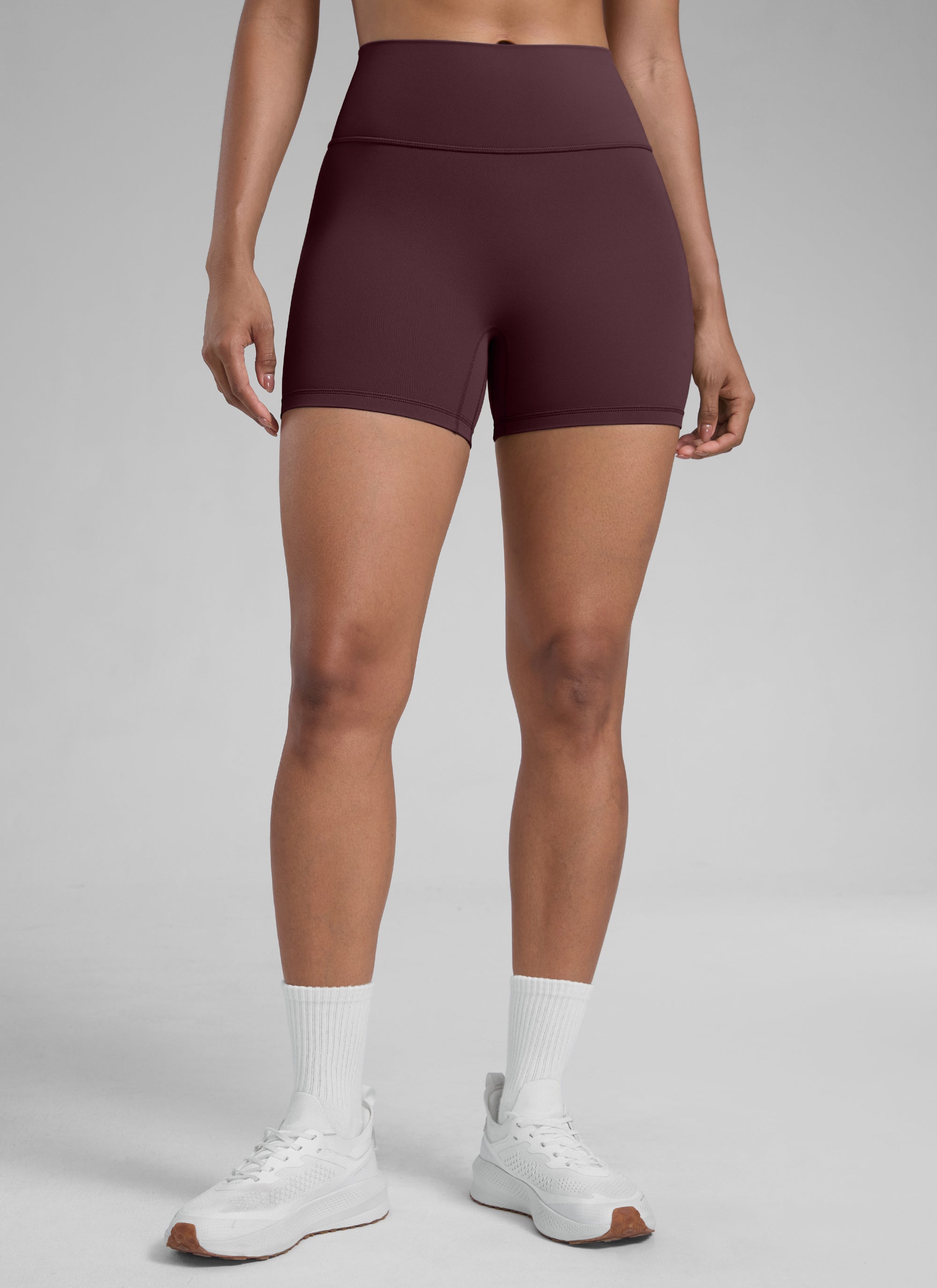 CRZ YOGA Womens Butterlift Scrunch Butt Atheletic Workout Biker Shorts Ripe Plum