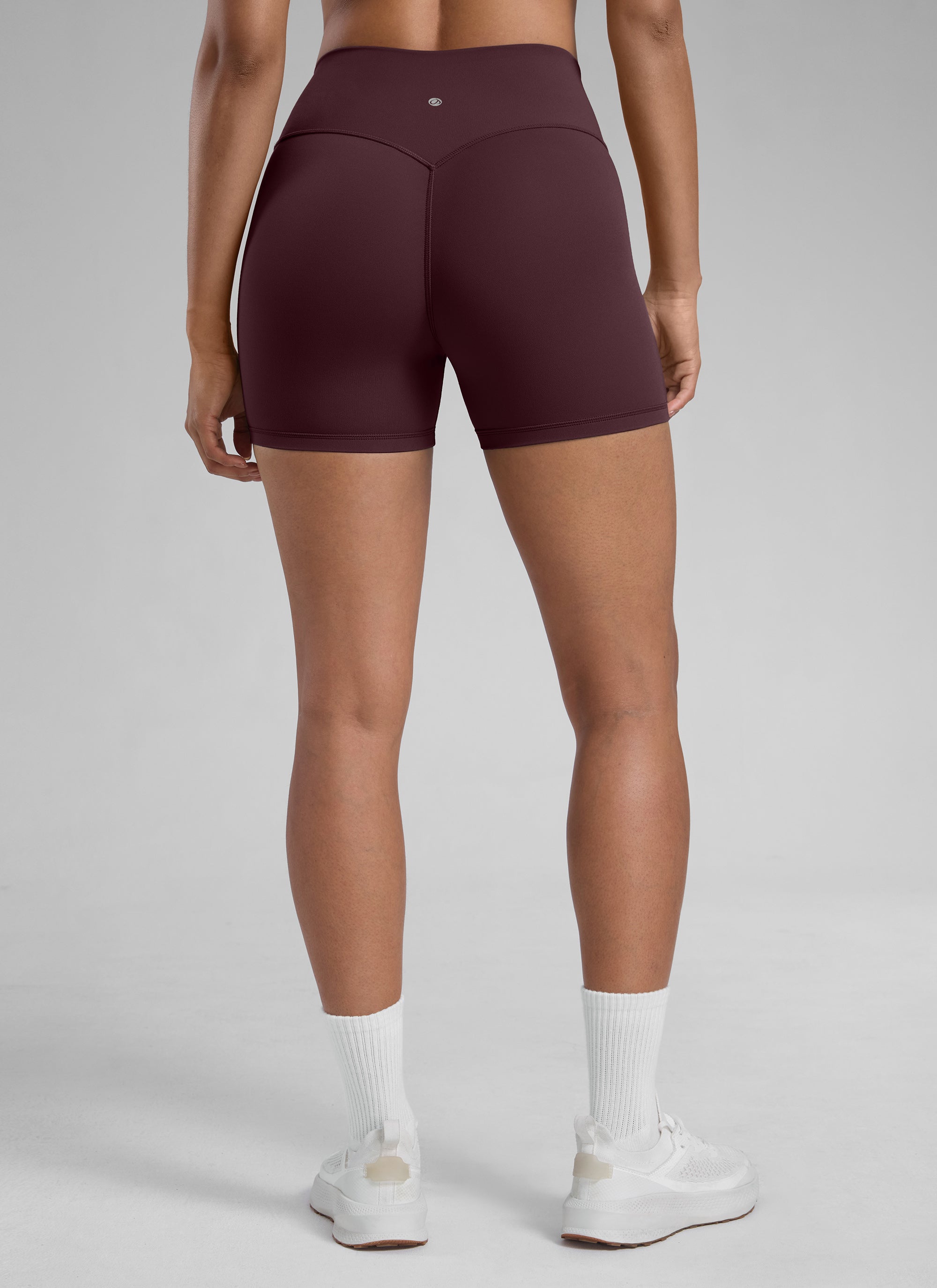 CRZ YOGA Womens Butterlift Scrunch Butt Atheletic Workout Biker Shorts Ripe Plum