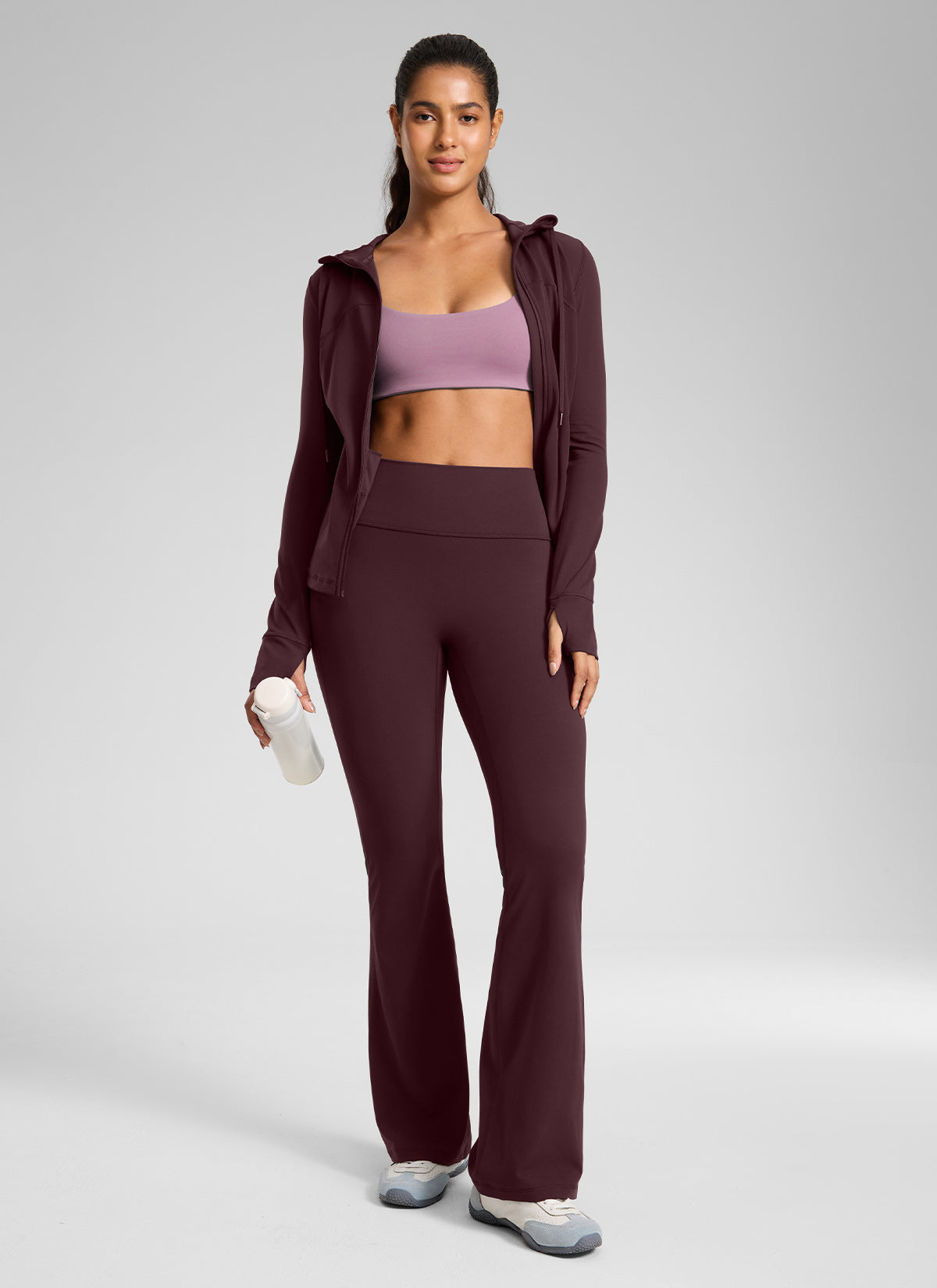 CRZ YOGA Women's Butterlift Hidden Scrunch Butt Flare Leggings 31